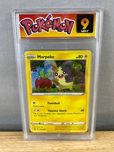 lot 205 image: Morpiko #SWSH017 Promo Pokemon Card - Mint 9 Graded T