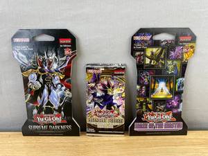 lot 210 image: 3 Brand New Yu-Gi-Oh 1st Edition Sealed Booster Packs - Supreme Darkness, Maze of the Master, Legendary Duelists T