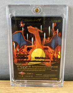 lot 212 image: Charizard V Custom Gold Foil Pokemon Card T