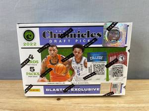 lot 213 image: Brand New 2022 Panini Chronicles Draft Picks Basketball Blaster 5 Pack Box T