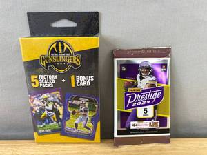 lot 216 image: Brand New NFL Football Gunslingers Box & 2024 Prestige Pack T