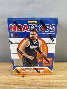 lot 31B image: Brand New 2024-25 Panini NBA Hoops Trading Cards Sealed Box - 6 Packs T