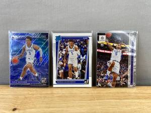 lot 232 image: 3 Paolo Banchero Duke & Magic NBA Basketball Rookie Cards - Donruss & Luminance T