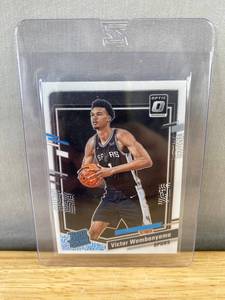 lot 237 image: 2023-24 Donruss Optic Victor Wembanyama NBA San Antonio Spurs Rated Rookie Card - Spurs J