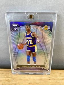 lot 289 image: 2024-25 Panini Totally Certified Magic Johnson NBA Lakers Basketball Card N