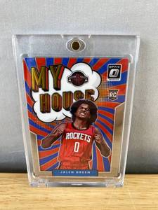 lot 290 image: 2021-22 Panini Donruss Optic My House Jalen Green RC NBA Basketball Houston Rockets Rookie Card N