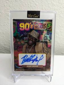 lot 41B image: WOW Bobby Brown Wild Card 90s Decades Autographed Trading Card Numbered 11 M