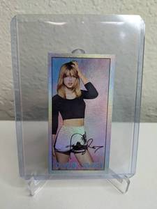 lot 35B image: Taylor Swift Custom Sweet Caporal Style Signed Card M