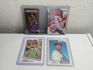 lot 420 image: Sports Trading Card Lot Luis Arraez Serial #999, Soto, Bridgewater, Darnold M