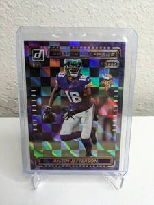 lot 423 image: Justin Jefferson NFL All-Pro Football Minnesota Vikings Trading Card M
