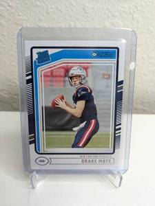 lot 431 image: 2024 Drake Maye Donruss Rated Rookie Card NFL New England Patriots M