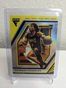 lot 438 image: Kennedy Chandler 2022-23 Flux Silver Prizm Rookie Card - NBA Memphis Grizzlies M