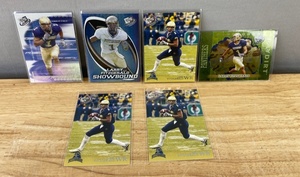 lot 814 image: 6 Larry Fitzgerald 2004 Press Pass Panthers NFL Trading Cards J