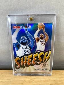 lot 833 image: 2023-24 Panini Hoops LeBron James Sheesh Insert Basketball Card NBA Los Angeles Lakers N