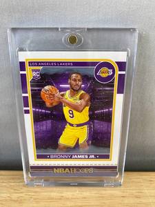 lot 58B image: 2024-25 NBA Basketball Hoops Bronny James Jr. Rookie Card - Los Angeles Lakers N