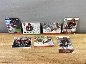 lot 266 image: 7 Carson Palmer Cincinnati Bengals NFL Football Cards J