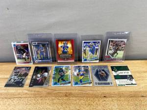 lot 272 image: 11 NFL Football Rookie & Insert Cards - Stars, Parallels & Recent Rookies J