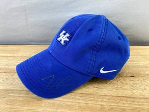 lot 15A image: Karl-Anthony Towns Autographed NCAA Kentucky Wildcats Basketball Hat X