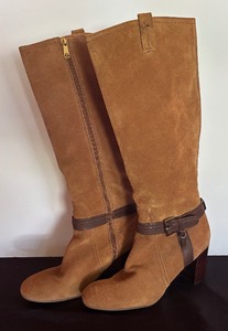 lot 60 image: Freebird Holland Tan Suede Knee High Size 10 Boots by Tommy Hilfiger