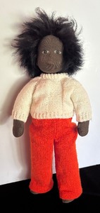 lot 99 image: Soft Sided African American Doll, Sasha Doll