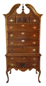 lot 1 image: The American Craftsman by Stanley Highboy Chest of Drawers