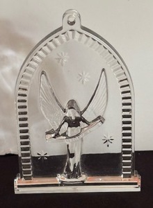 lot 141 image: Waterford Crystal Nativity Angel Ornament