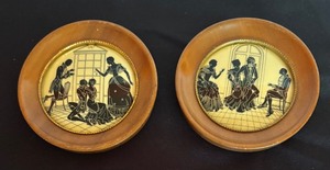 lot 144 image: Vintage Victorian Silhouette Decor