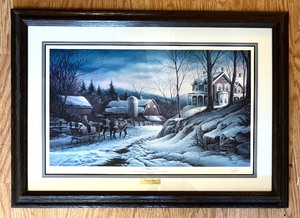 lot 80 image: Terry Redlin Coming Home Framed Print with Certificate of Authenticity
