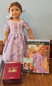 lot 71 image: American Girl Felicity Doll with Accessories and Book