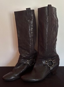 lot 9 image: The Frey Company Steffi Harness Tall Pull On Size 10 Boots