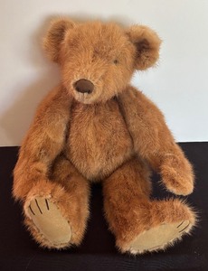 lot 153 image: Vintage Real Fur Bear Doll by Deb Bistodeau