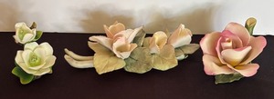 lot 174 image: Exquisite Porcelain Floral Decor by Golden Crown and More