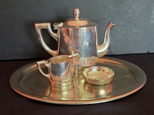 lot 187 image: Original Wellner Silver Plated Petite Coffee  Tea Service