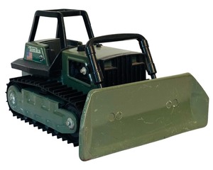 lot 115 image: Tonka Toys Pressed Steel  Tonka G.I. Joe Steel Brigade Bulldozer from 1992 - 1993