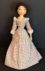 lot 263 image: UFDC Wooden Charity Queen Anne Style Doll