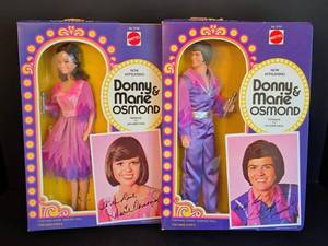 lot 272 image: Vintage Donny and Marie Osmond Mattel Dolls