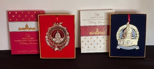 lot 232 image: The Official United States 2020 and 2021 Congressional Holiday Ornaments
