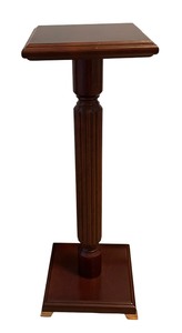 lot 227 image: Bombay Company Plant Stand  Pedestal Table with Brass Feet