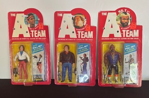 lot 253 image: The A-Team Amy A. Allen Action Figurine Galoob 1983 Sealed, The A-Team Mr. T as Mr. Baracus and Templeton Peck