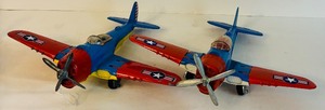 lot 320 image: Vintage Hubley Manufacturing Co  Hubley Kiddie Toy Diecast Airplanes Representing WWII Era Fighter or Bomber Planes