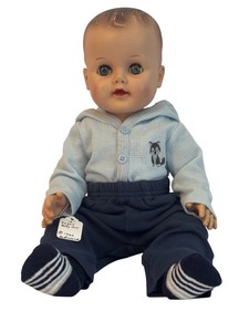 lot 311 image: Wonderful EEGEE Rubber Baby Doll 960 Redressed