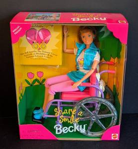 lot 336 image: Share a Smile Becky Barbie Doll