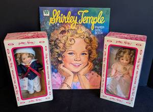 lot 369 image: Pair of Vintage Ideal Shirley Temple Doll and Paper Doll Book