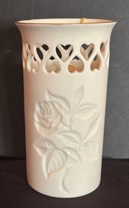 lot 357 image: Lenox Pierced Heart Vase