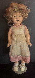 lot 458 image: 1930s Ideal Shirley Temple Composition Doll