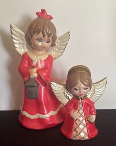 lot 462 image: Vintage Ceramic Christmas Angel Decor