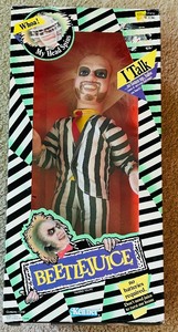 lot 138 image: Vintage 1989 Kenner Beetlejuice 16 Talking Pull String Doll, New in Package