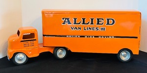 lot 20 image: Vintage Tonka Toy Truck Allied Van Lines Design