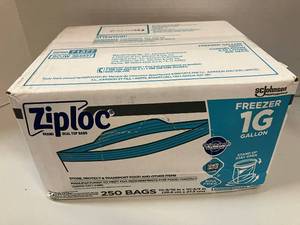 lot 60 image: Ziploc Freezer Gallon Bags