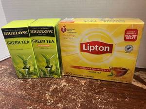 lot 72 image: Lipton Tea and Bigelow Green Tea